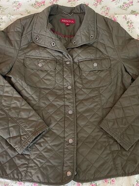Merona Olive Quilted Women's Puffer Jacket